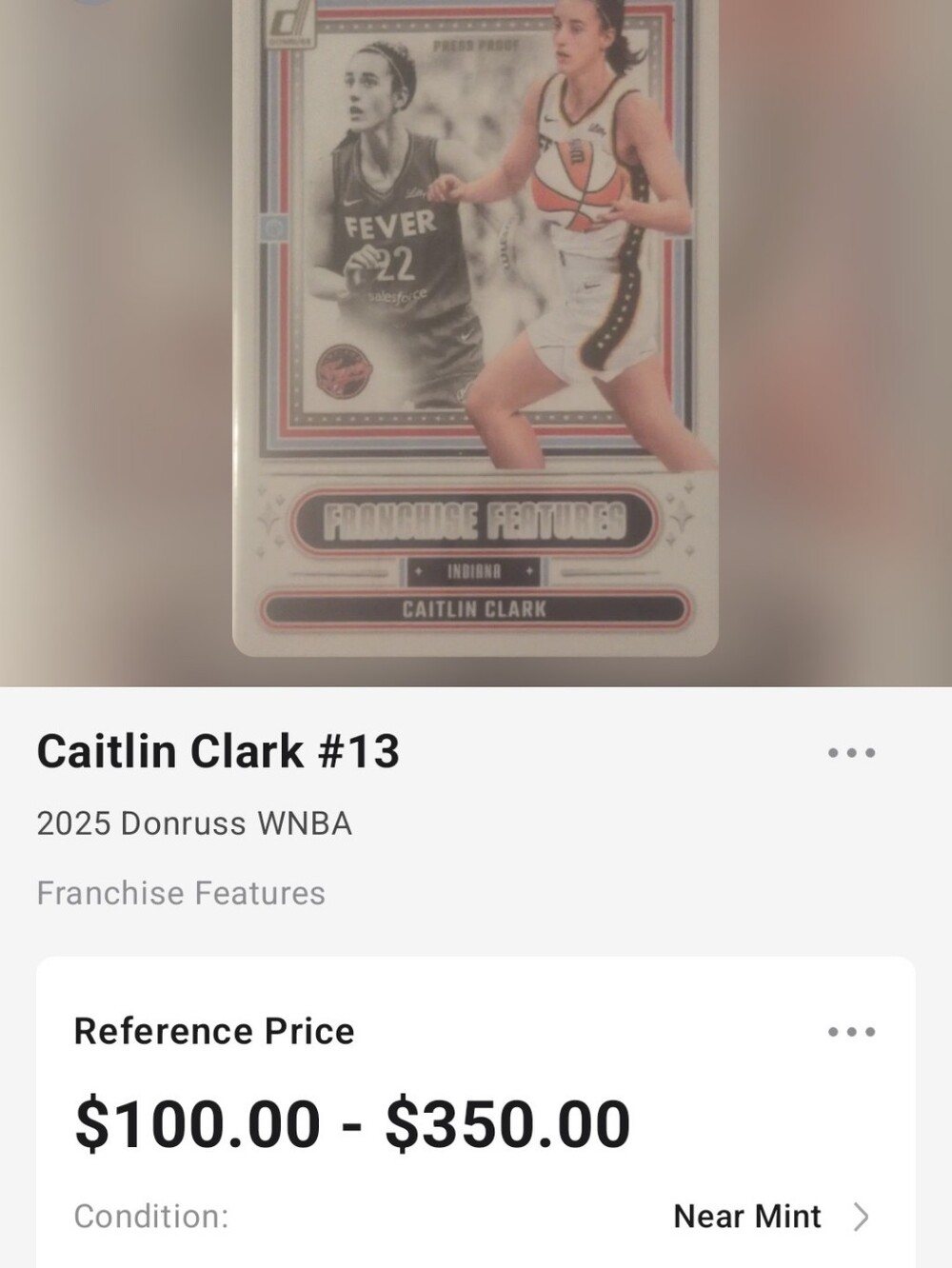 2 2025 Donruss Franchise Features Caitlin Clark